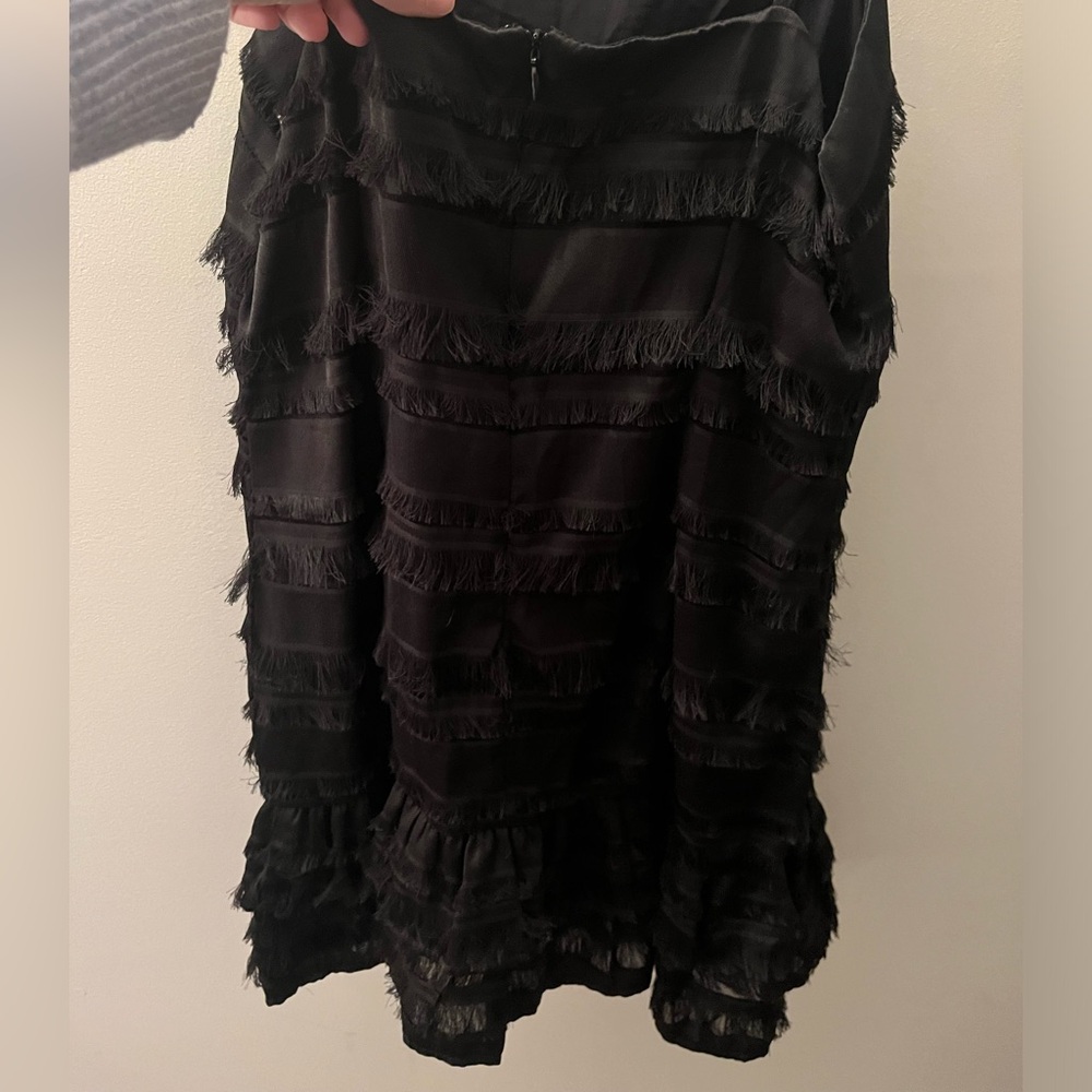 Princess Polly Black Ruffle Mini Dress Womens M/8